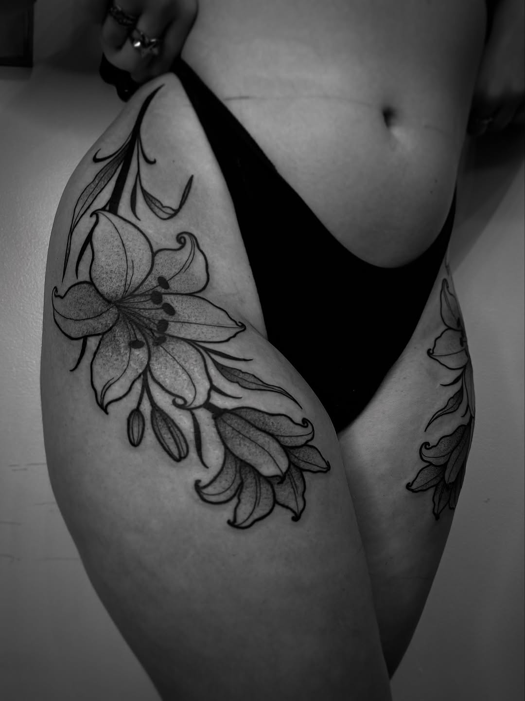 Tattoo by @spicy_sugarrr_tattoos — illustrative, black_and_grey