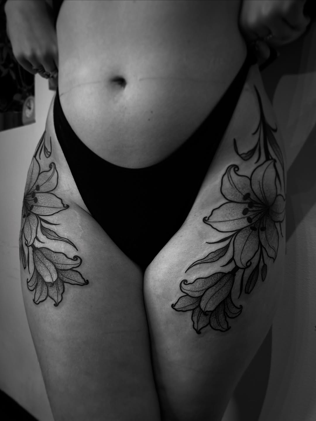 Tattoo by @spicy_sugarrr_tattoos — illustrative, black_and_grey