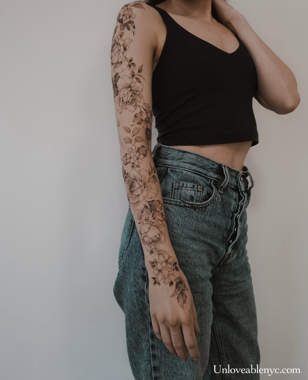Tattoo by @unloveable.nyc — fine_line, black_and_grey