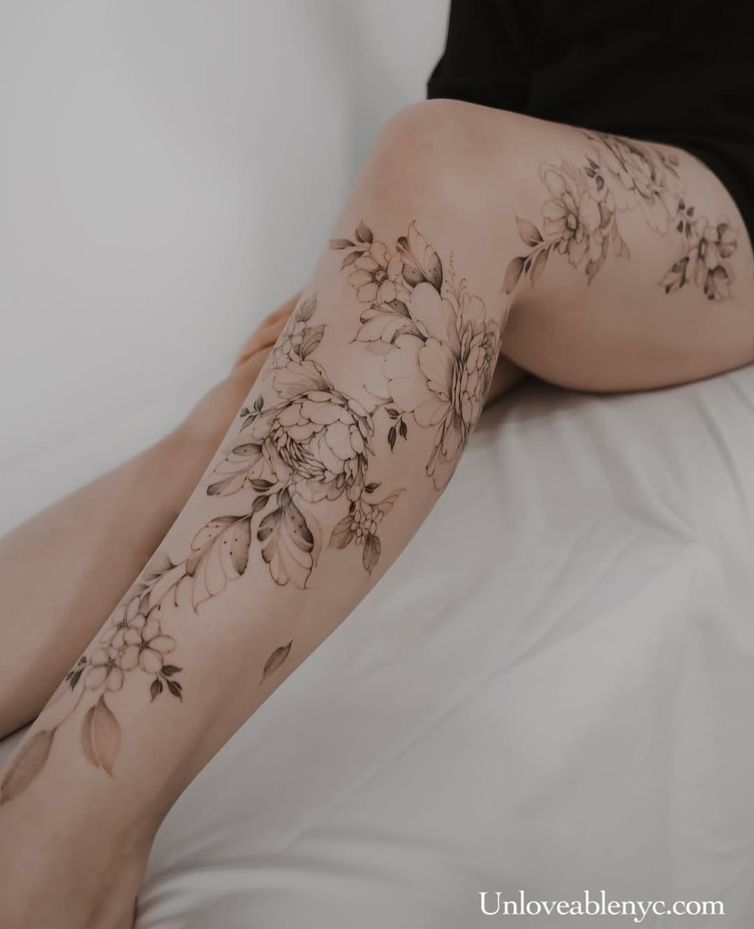Tattoo by @unloveable.nyc — fine_line, black_and_grey