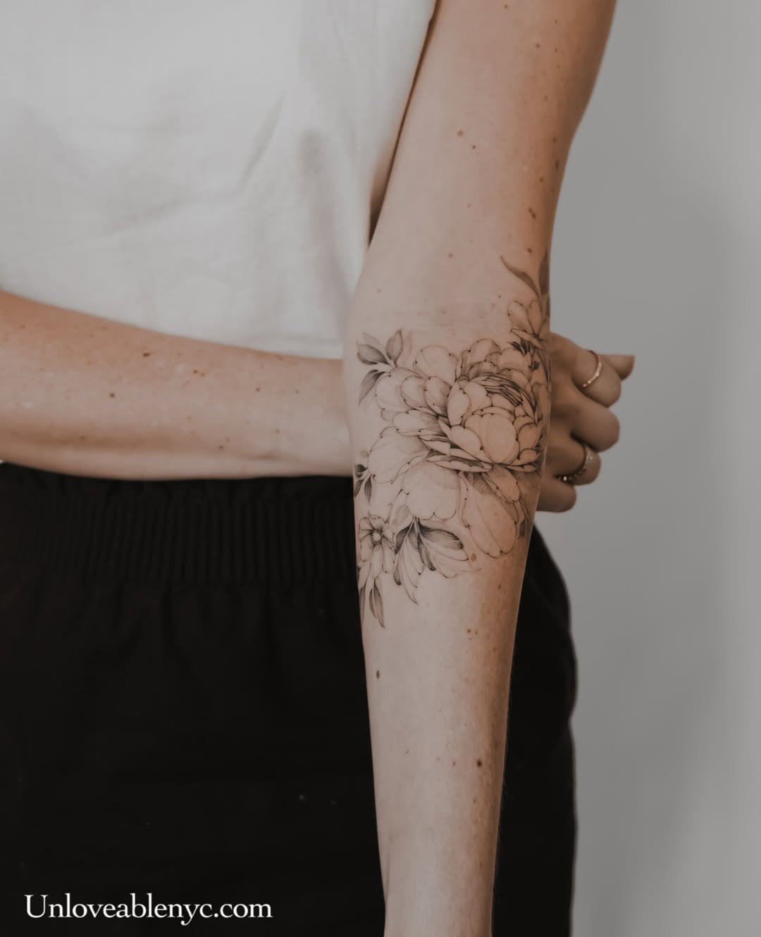 Tattoo by @unloveable.nyc — fine_line, black_and_grey