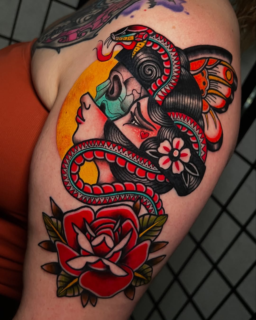 Tattoo by @fanaa_tattoos — american_traditional, illustrative