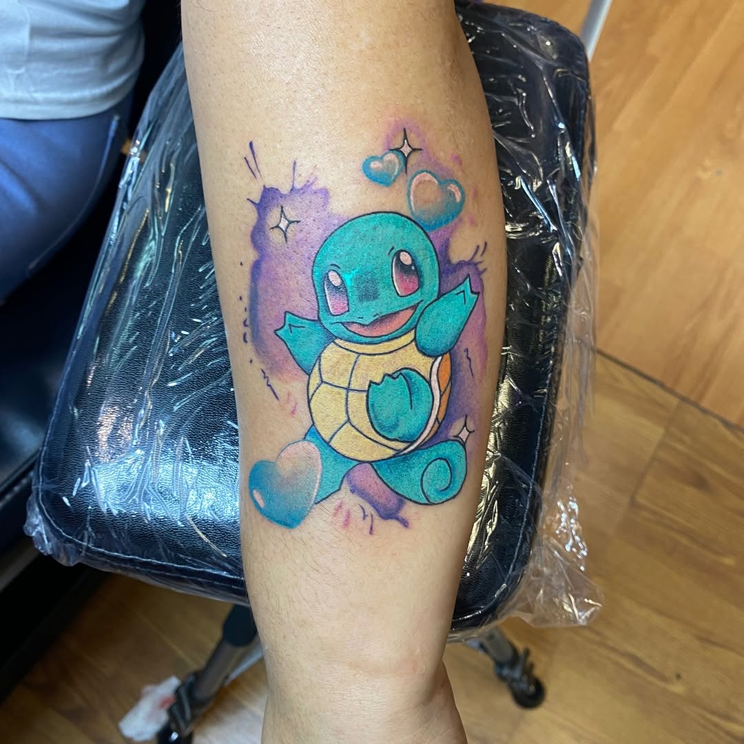 Tattoo by @underground_artcollective — anime, watercolor