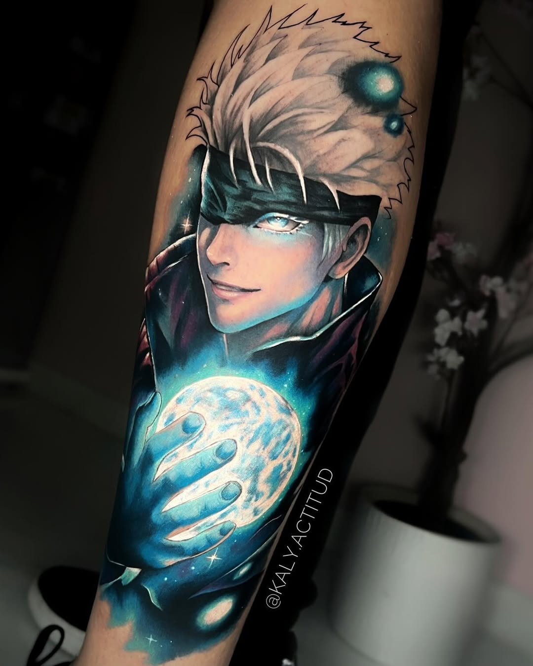 Tattoo by @kaly.actitud — realism, anime