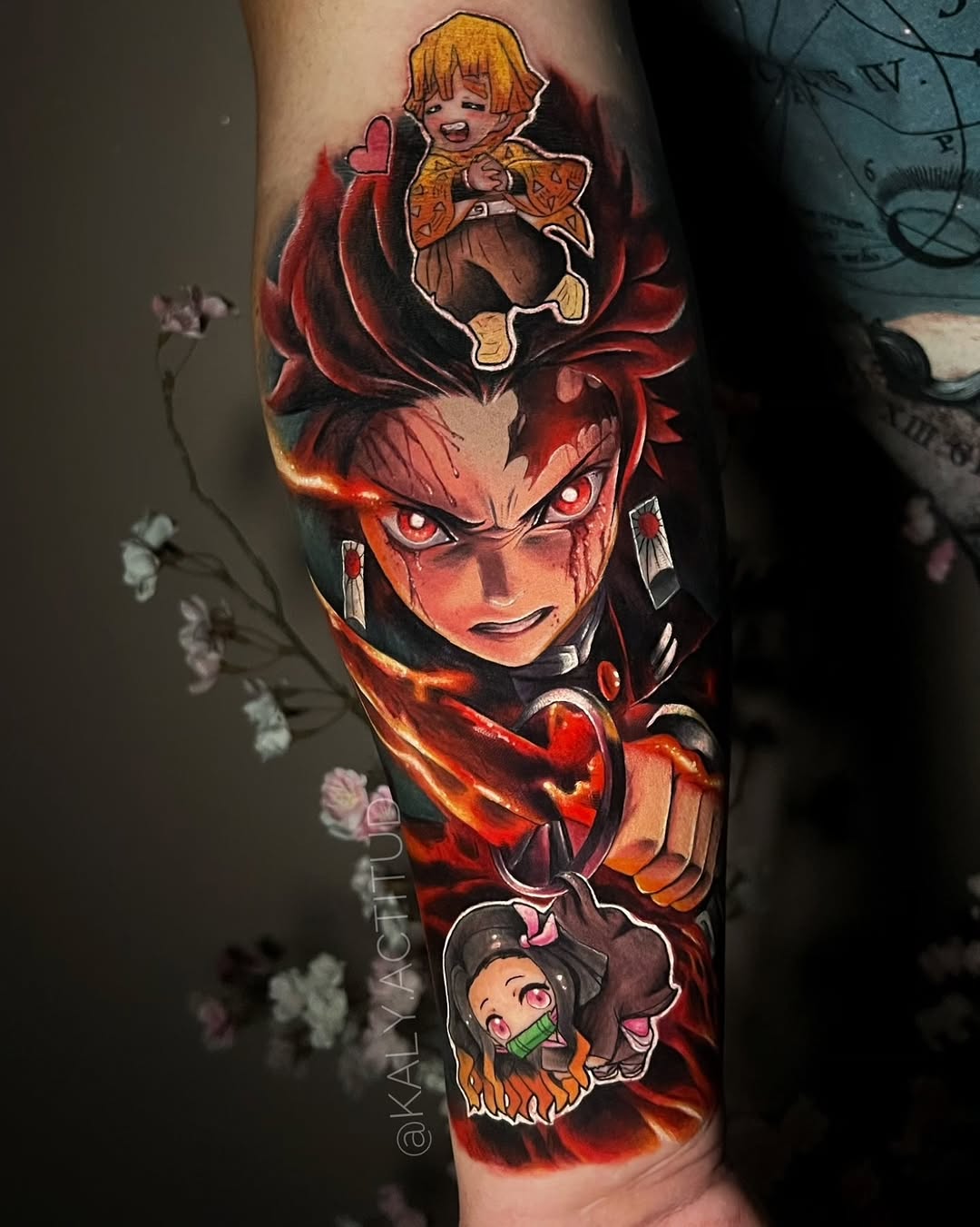 Tattoo by @kaly.actitud — anime