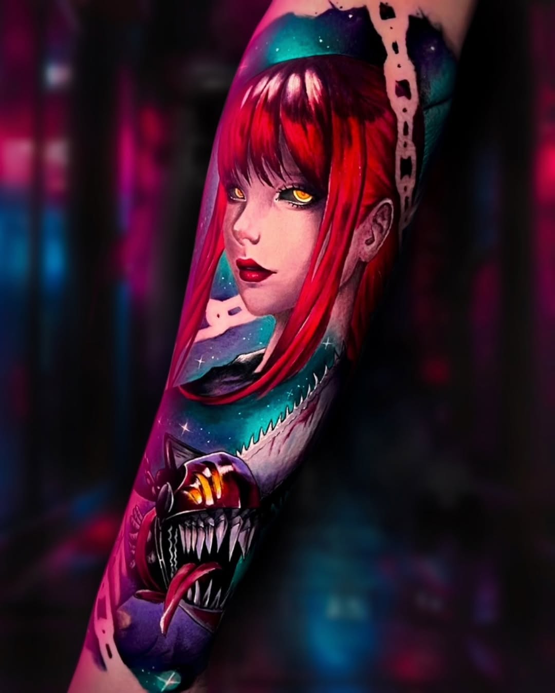 Tattoo by @kaly.actitud — realism, anime