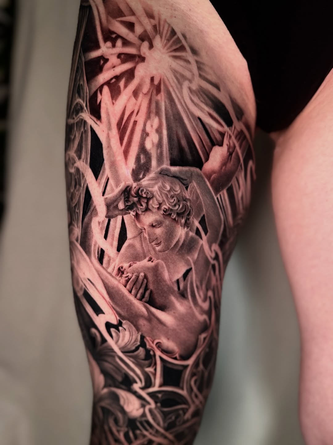 Tattoo by @april.rayne.tattoos β realism, dark_realism