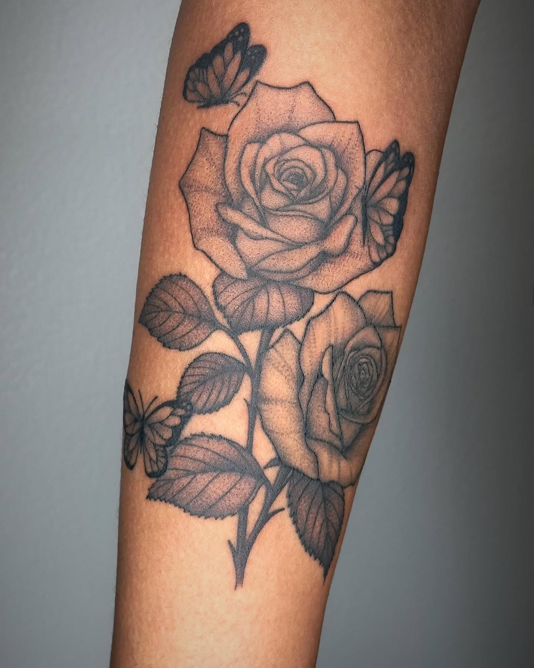 Tattoo by @lobos.ink โ black_and_grey, realism