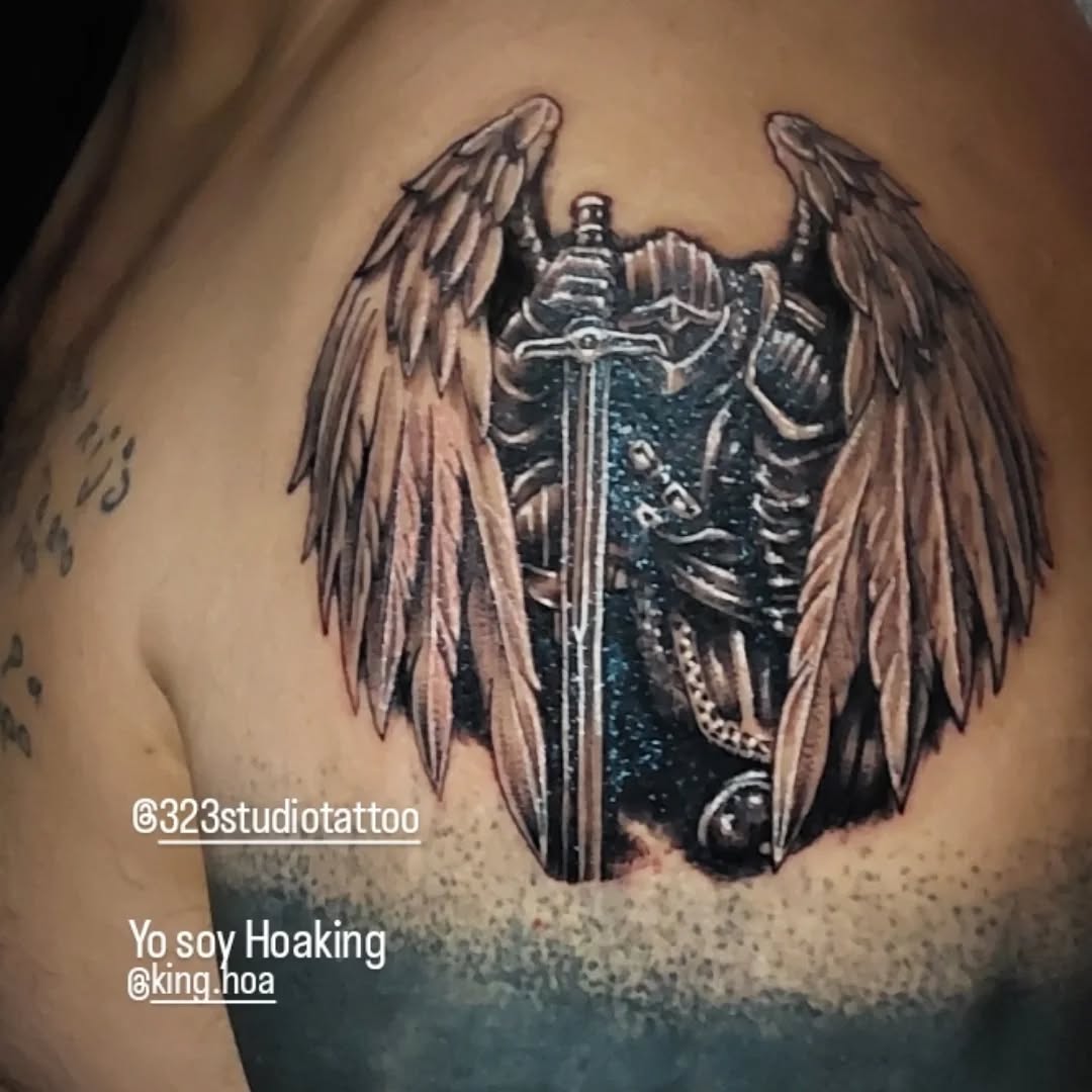Tattoo by @323studiotattoo — realism, black_and_grey