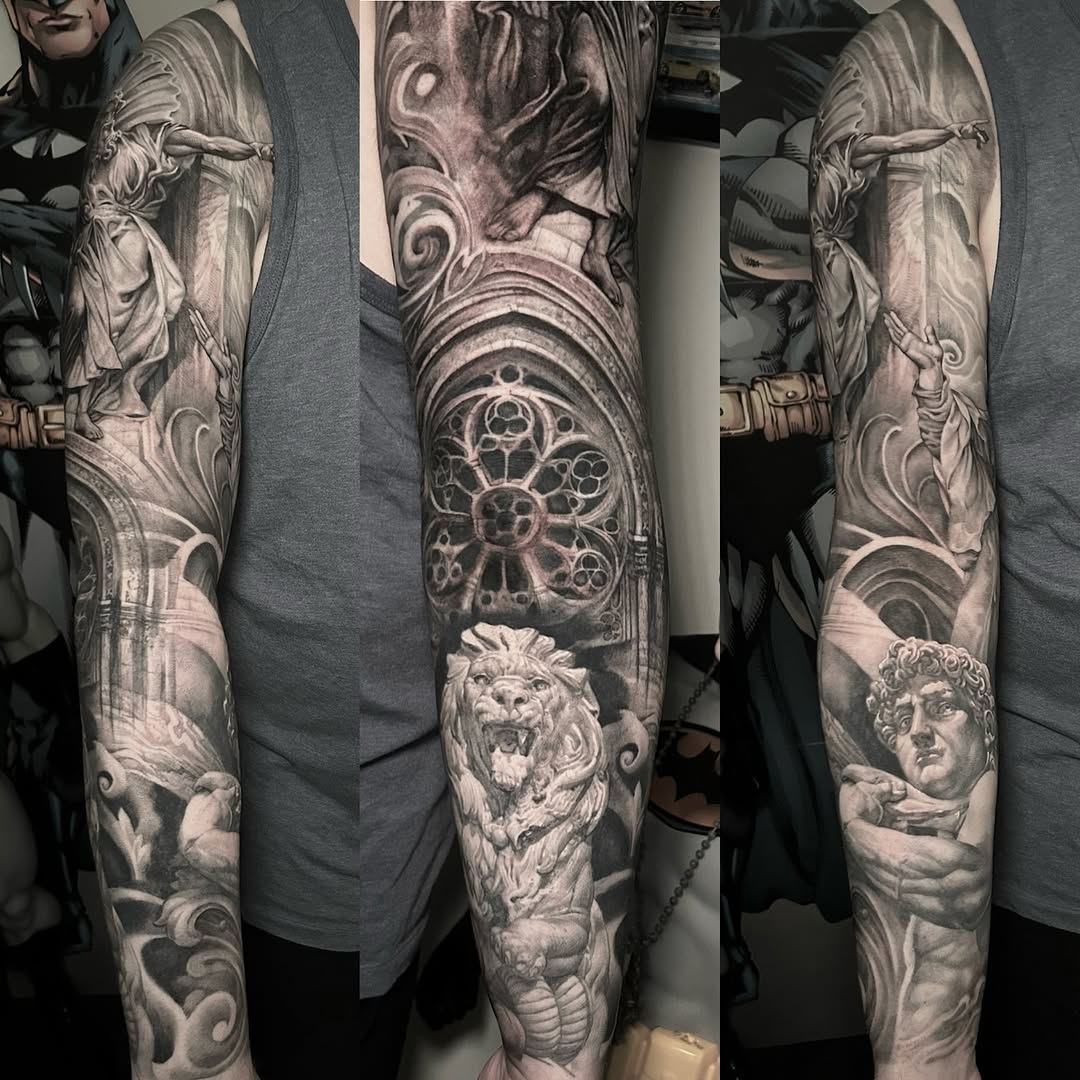 Tattoo by @roveink — realism, black_and_grey