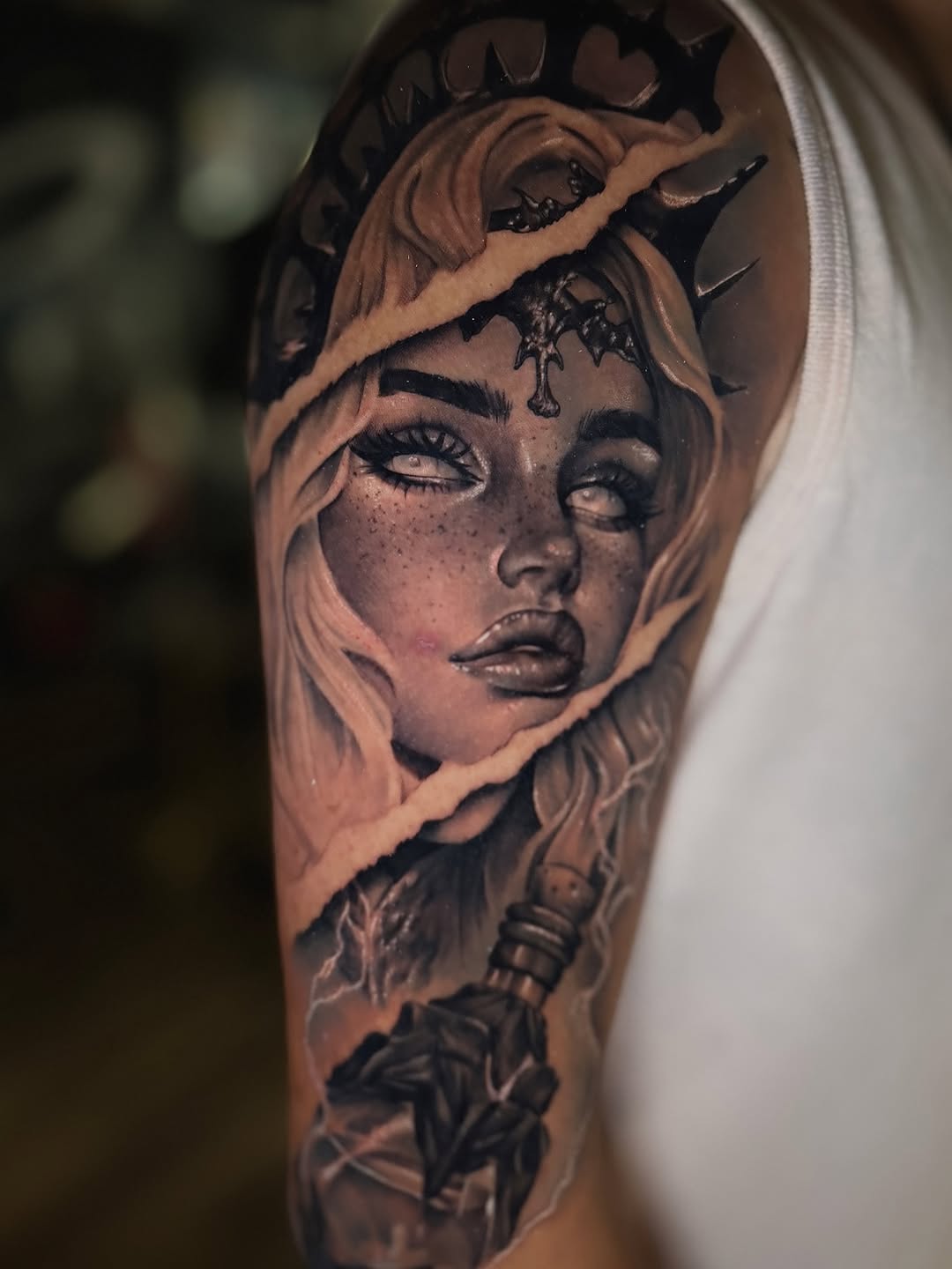 Tattoo by @mickeytattoos — realism, dark_realism