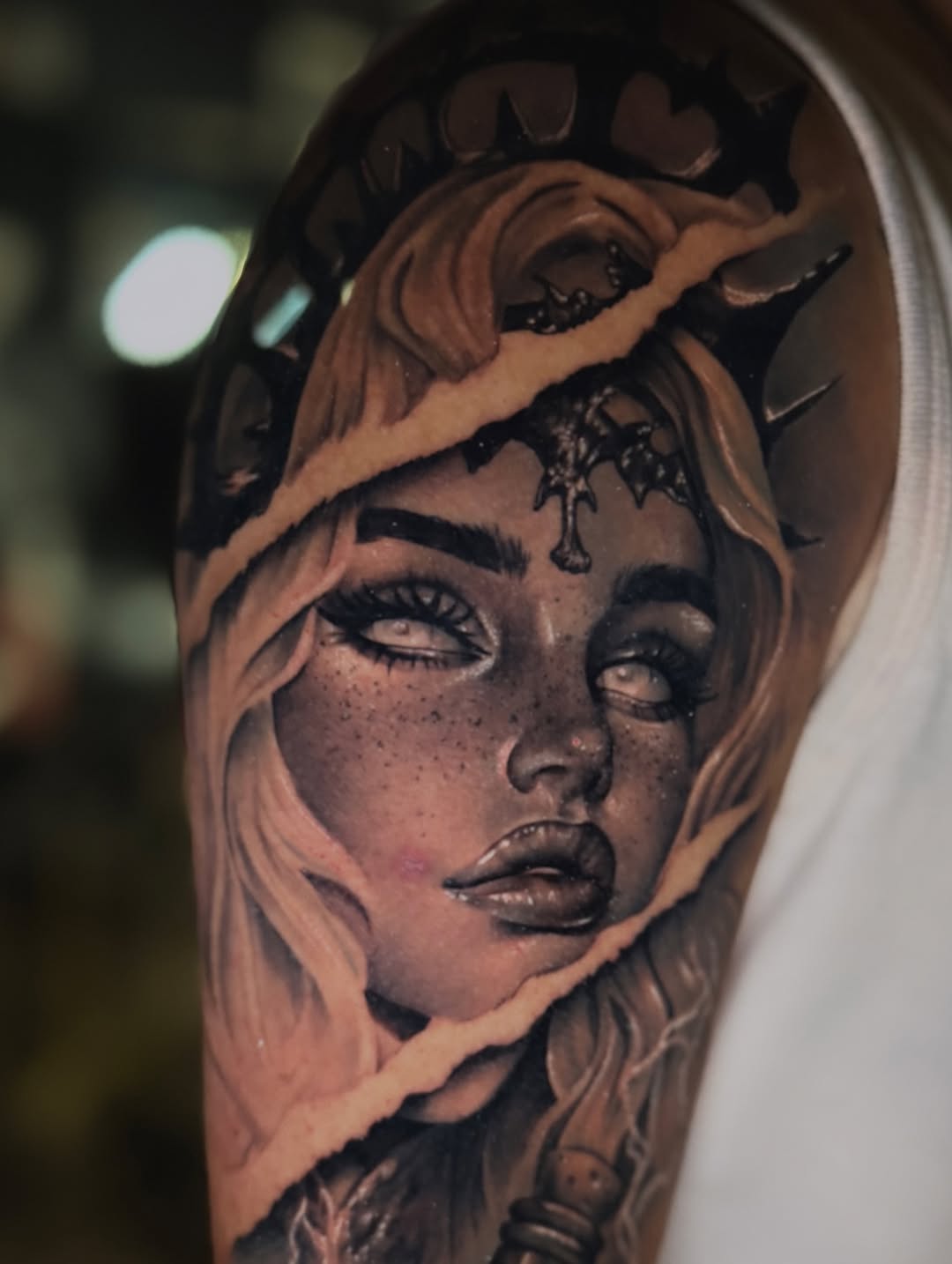 Tattoo by @mickeytattoos — realism, dark_realism