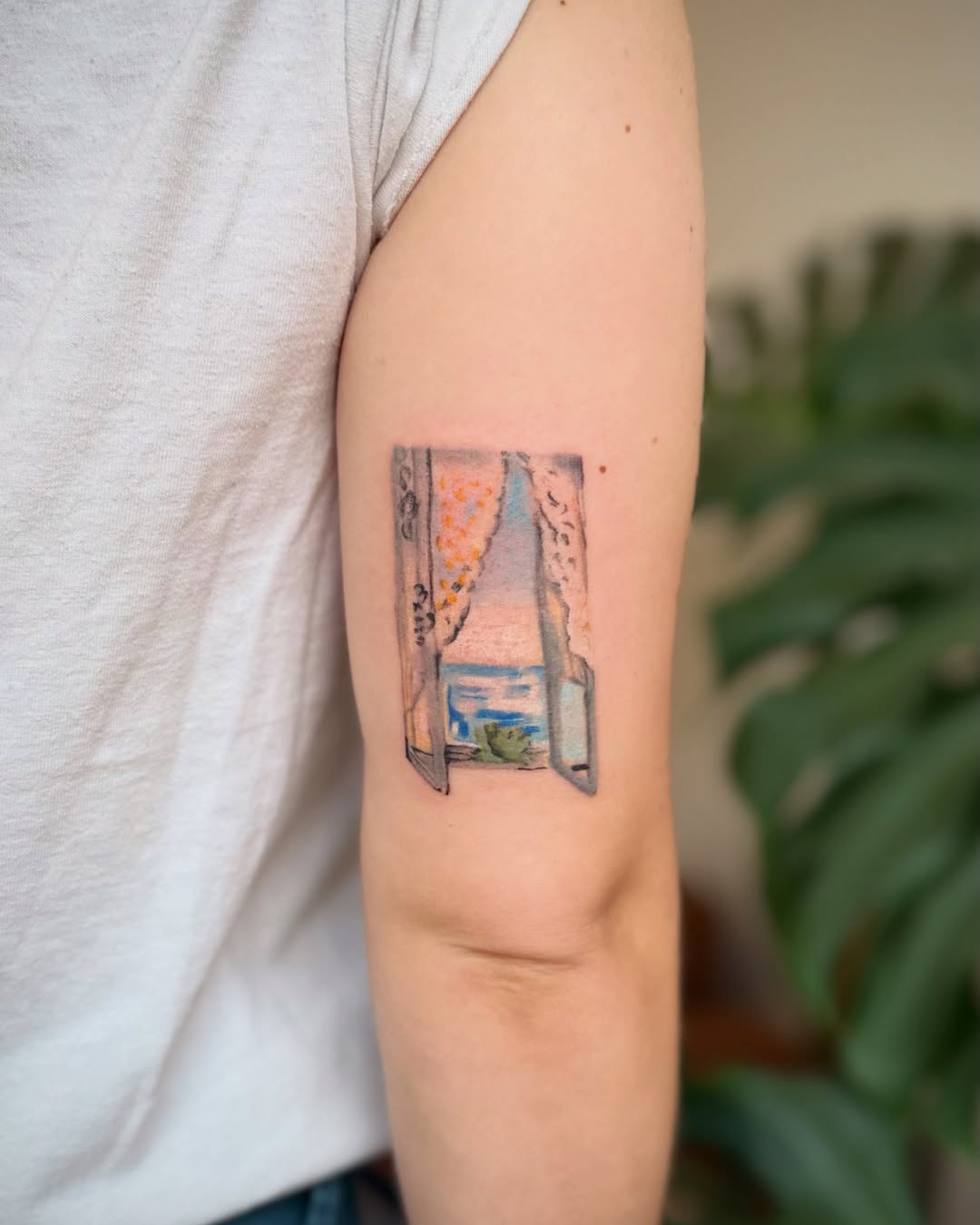 Tattoo by @yungpentagrams โ watercolor
