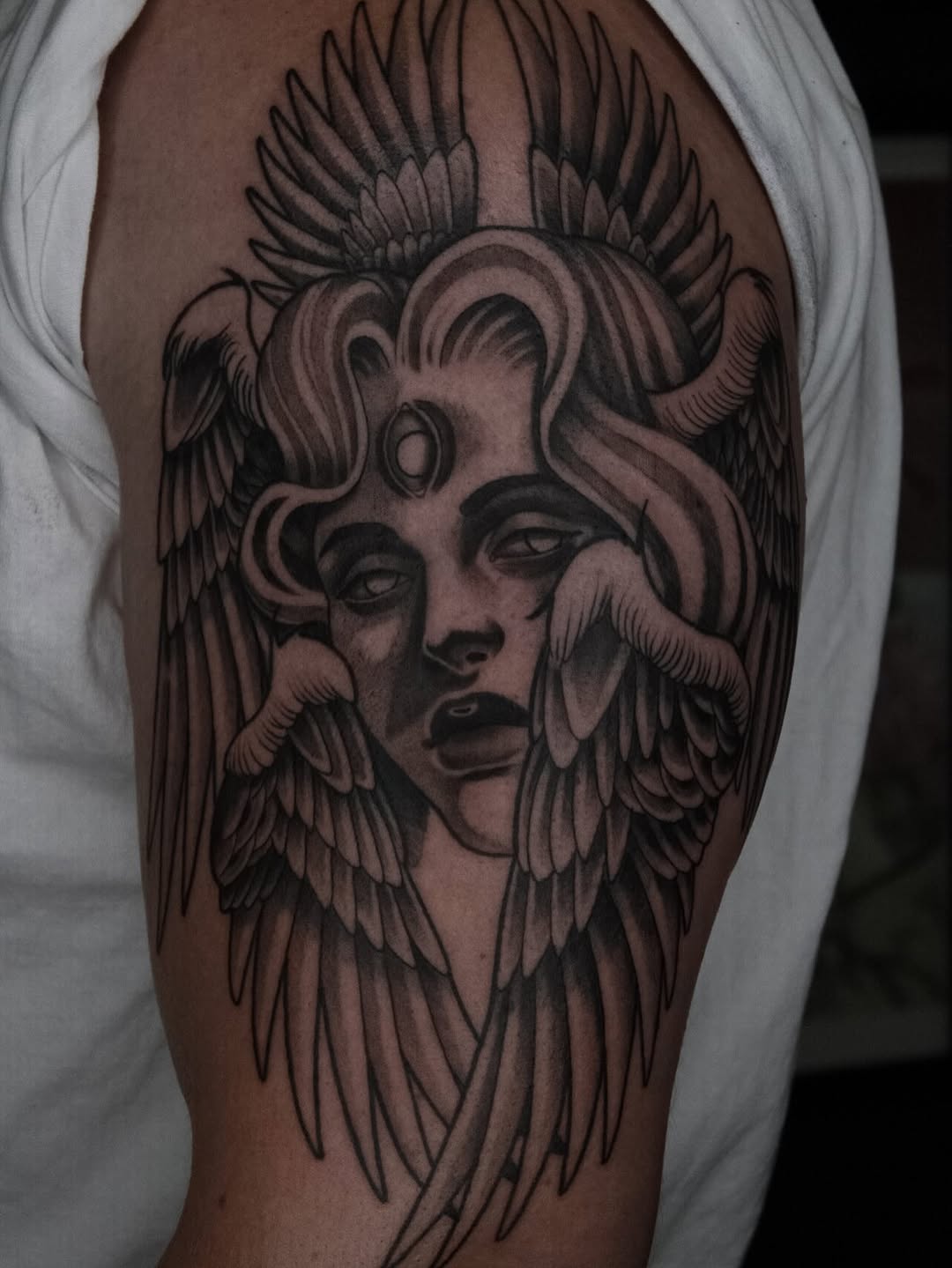 Tattoo by @danielm.ttt — black_and_grey, realism