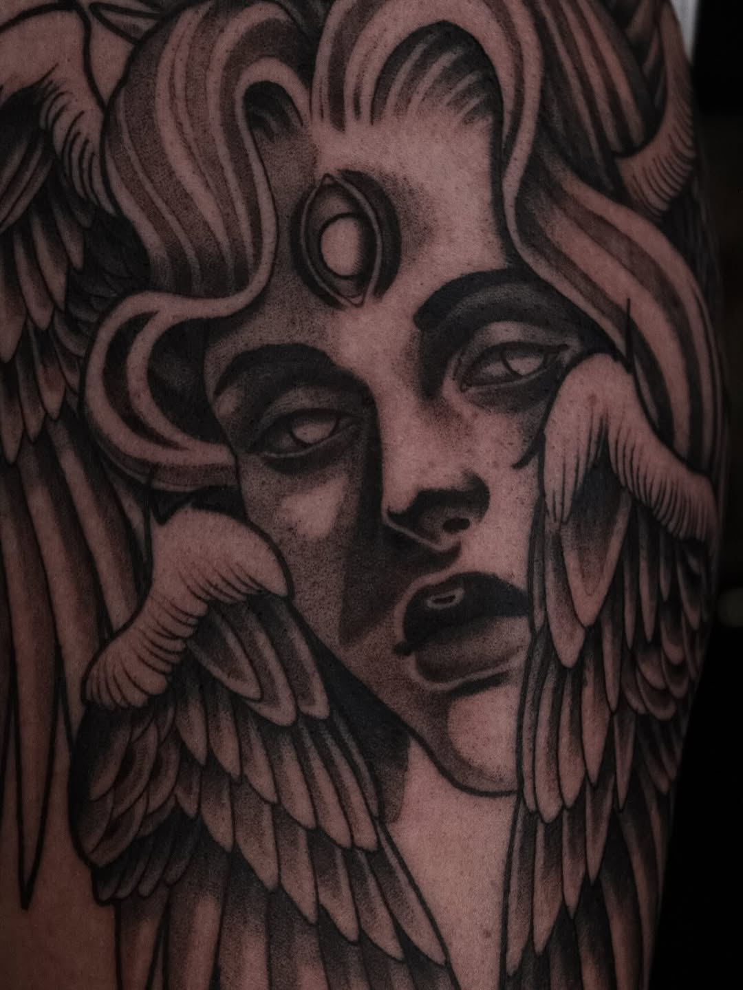 Tattoo by @danielm.ttt — black_and_grey, realism