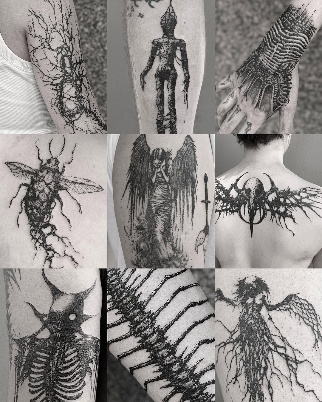 Tattoo by @inkofahma — blackwork