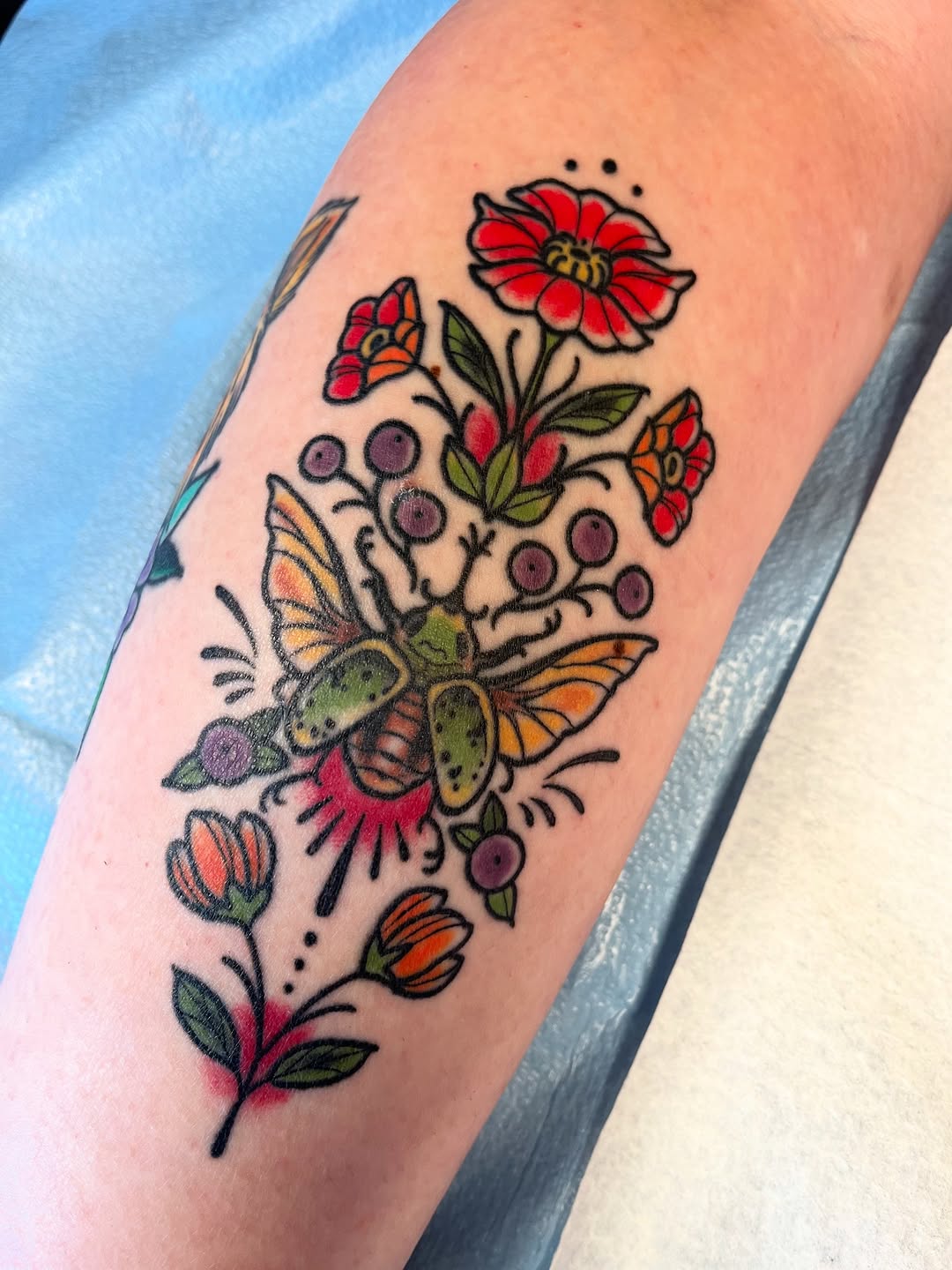 Tattoo by @allykat_tatts — illustrative, american_traditional