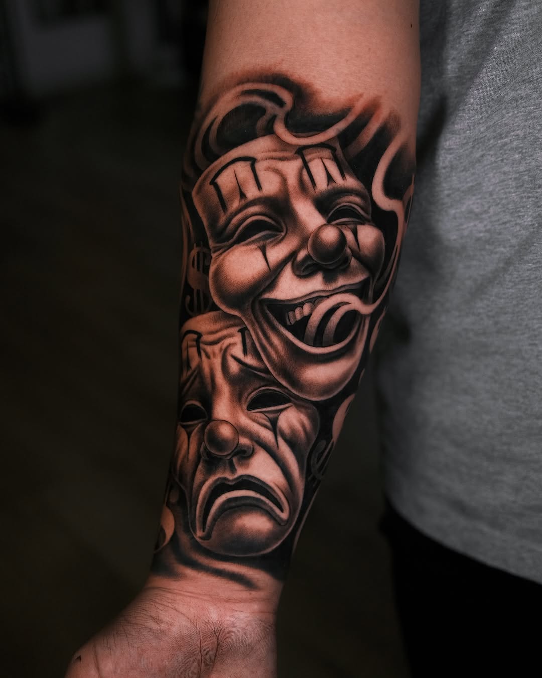 Tattoo by @coleworldtattoo — chicano, black_and_grey