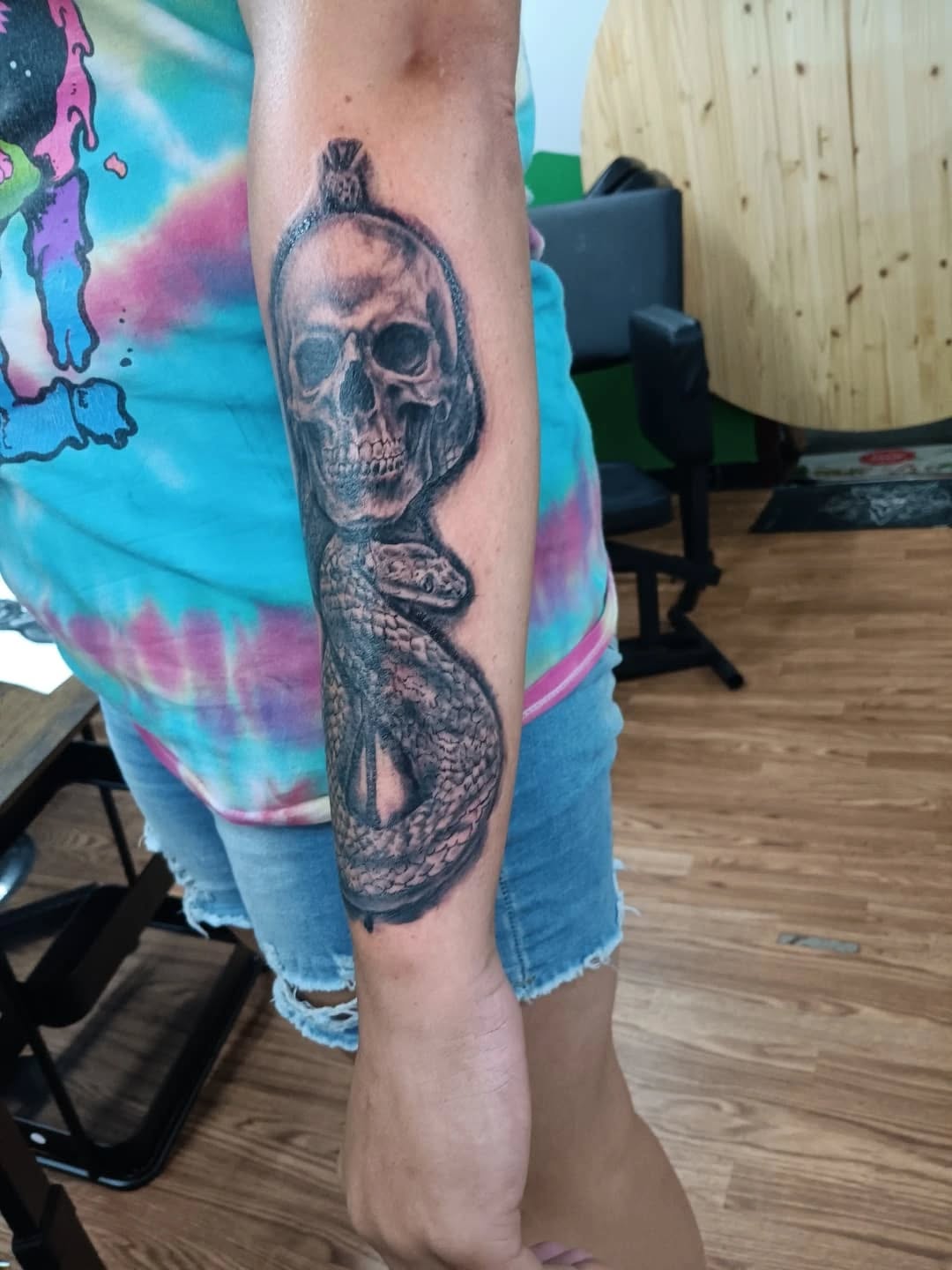 Tattoo by @speedy_tattz — realism, black_and_grey