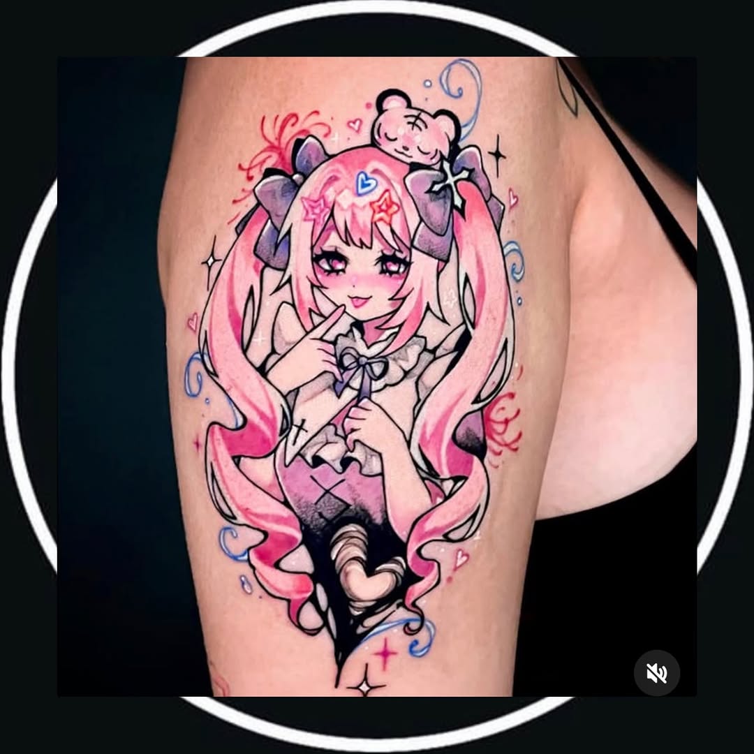 Tattoo by @tattoosgumi — new_school, anime
