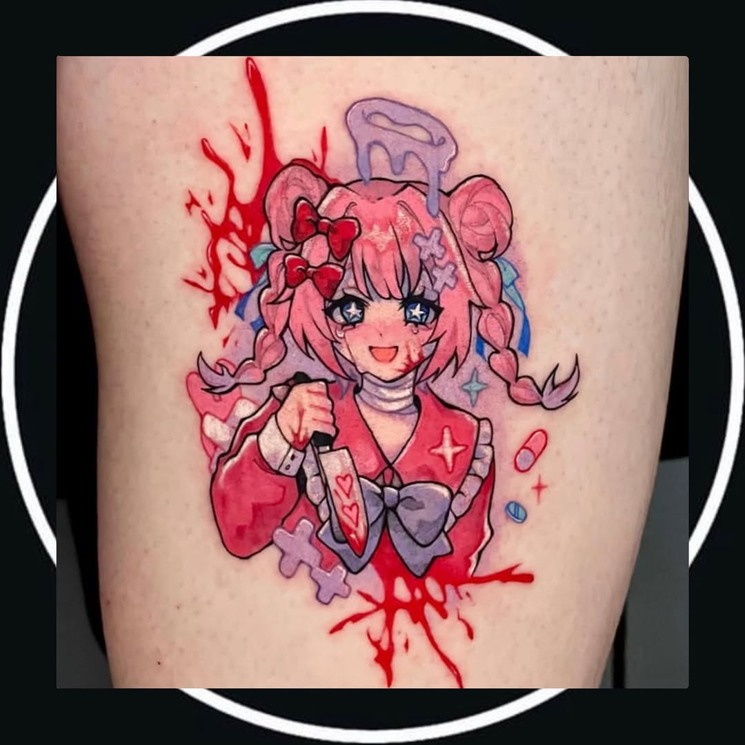 Tattoo by @tattoosgumi — anime, new_school