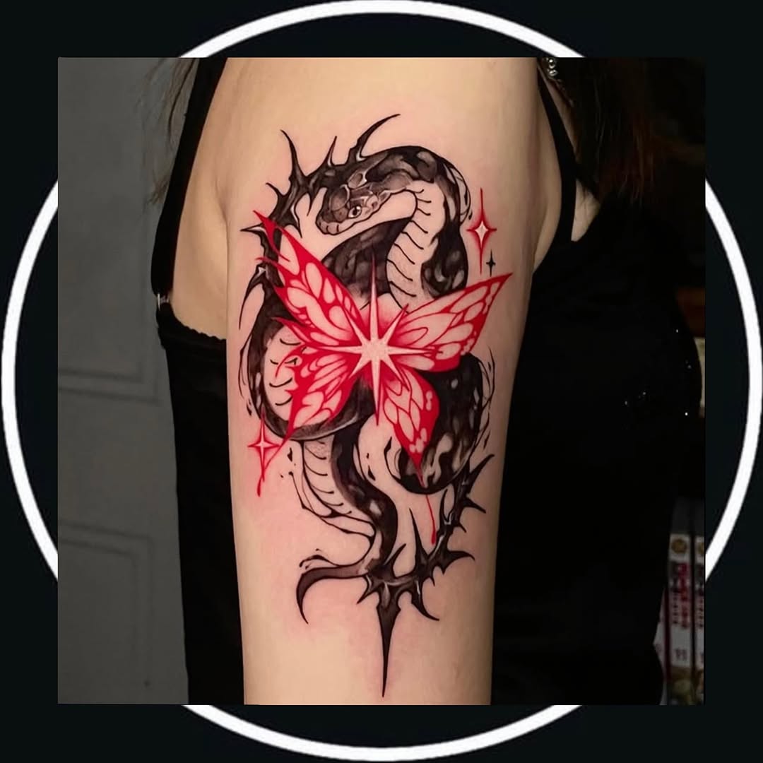 Tattoo by @tattoosgumi — dark_realism, blackwork