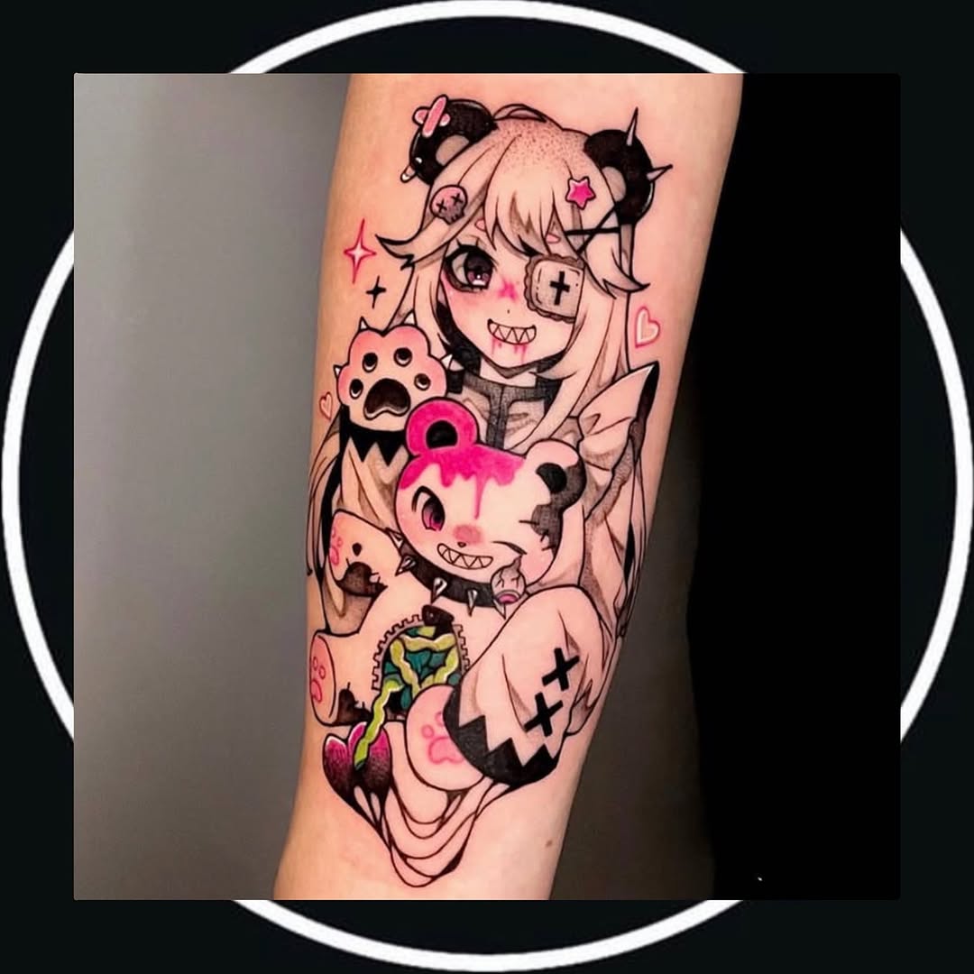 Tattoo by @tattoosgumi — new_school, anime