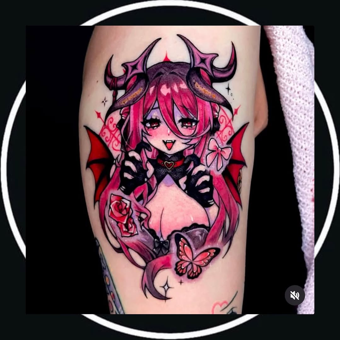 Tattoo by @tattoosgumi — new_school, anime