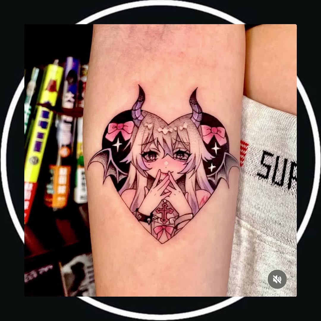 Tattoo by @tattoosgumi — anime, new_school
