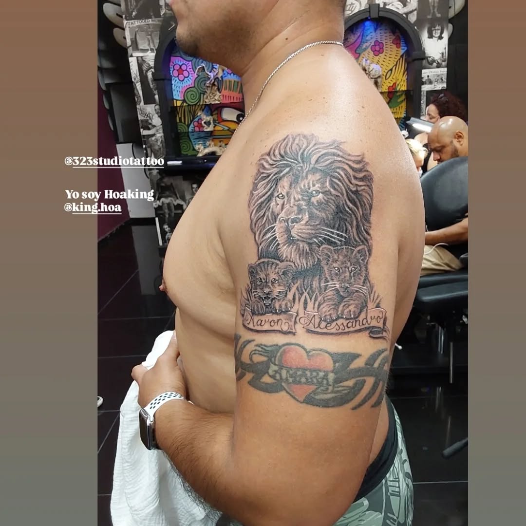 Tattoo by @323studiotattoo — realism, black_and_grey