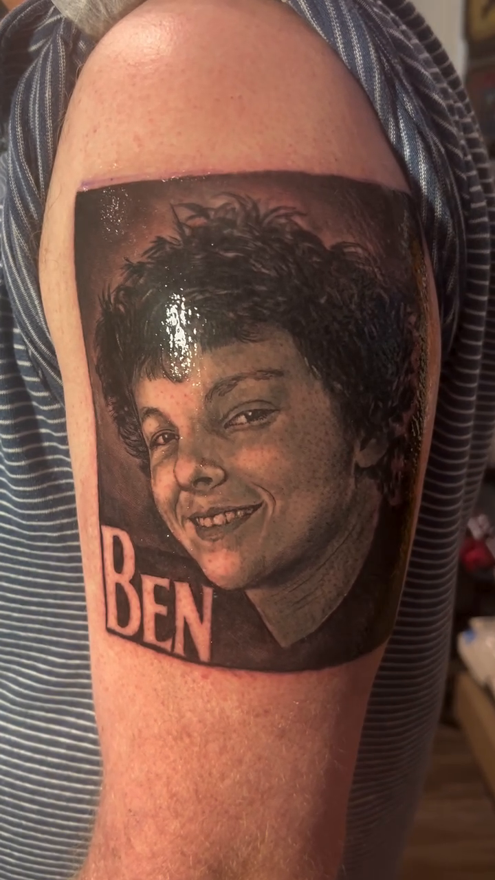 Tattoo by @estattoos β realism, black_and_grey