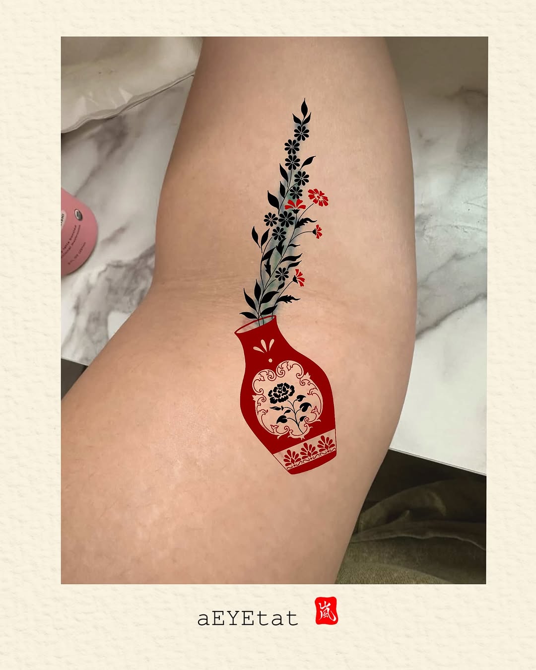 Tattoo by @aeyetat โ fine_line, black_and_grey