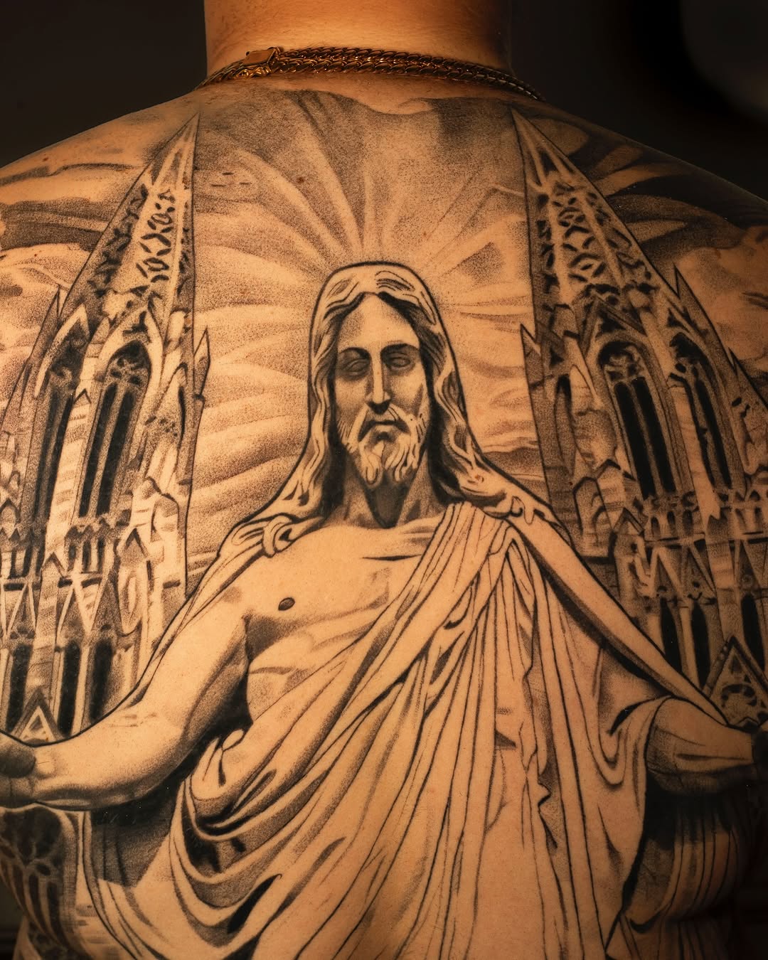 Tattoo by @javiink_rm — realism, black_and_grey