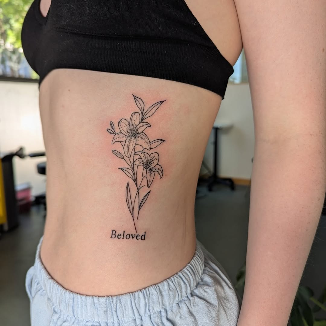 Tattoo by @bellab.tattoo — fine_line, lettering_script