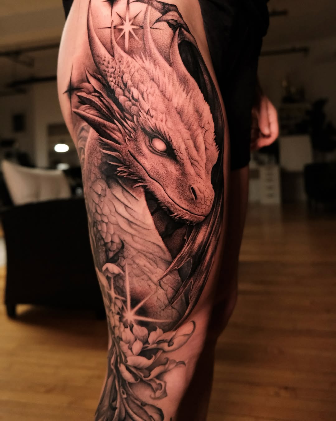 Tattoo by @tehyamaxwell — realism, black_and_grey