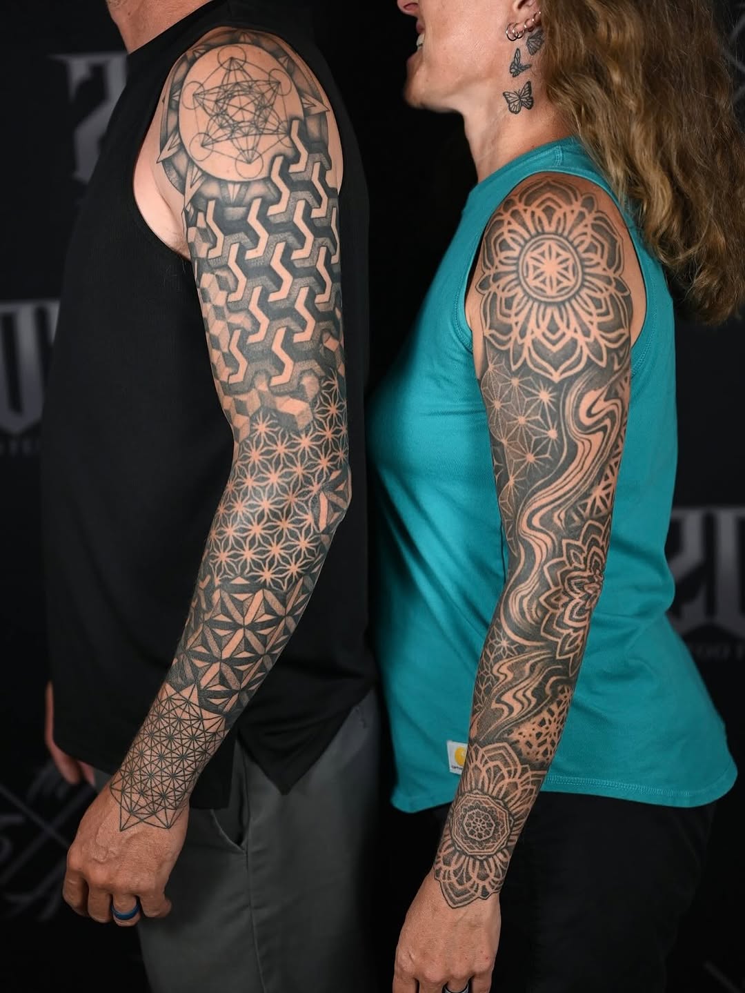 Tattoo by @dis.asterkane.tattoos — geometric, dotwork