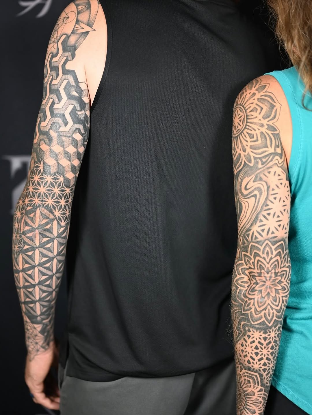 Tattoo by @dis.asterkane.tattoos — geometric, dotwork