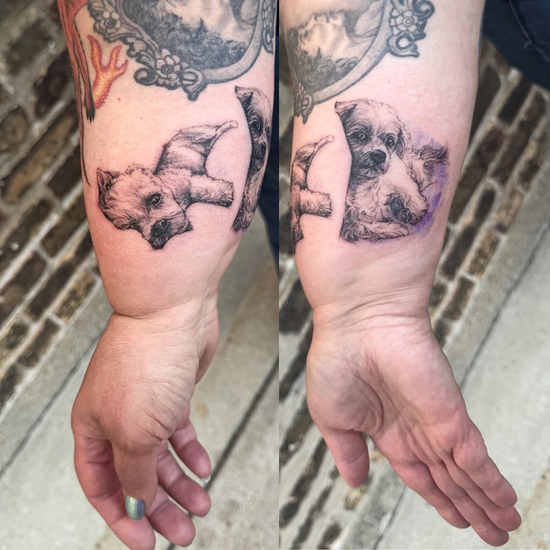Tattoo by @sarah_spread — realism, black_and_grey