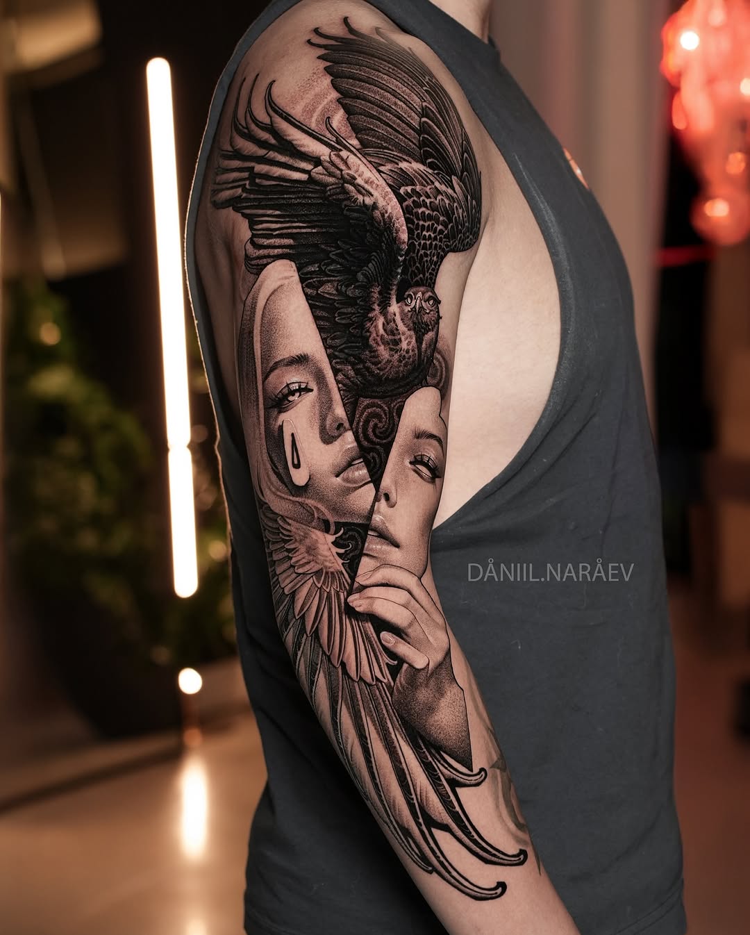 Tattoo by @daniil.naraev — black_and_grey, realism