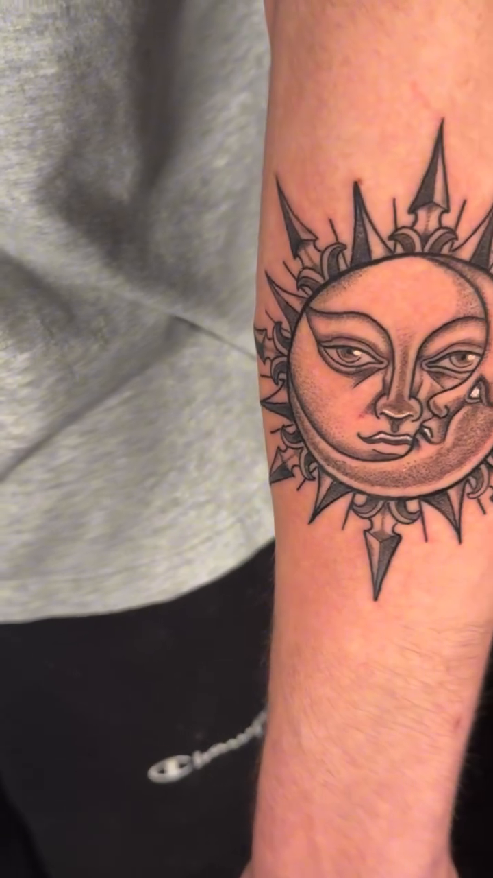 Tattoo by @sideshow_artist — fine_line, black_and_grey