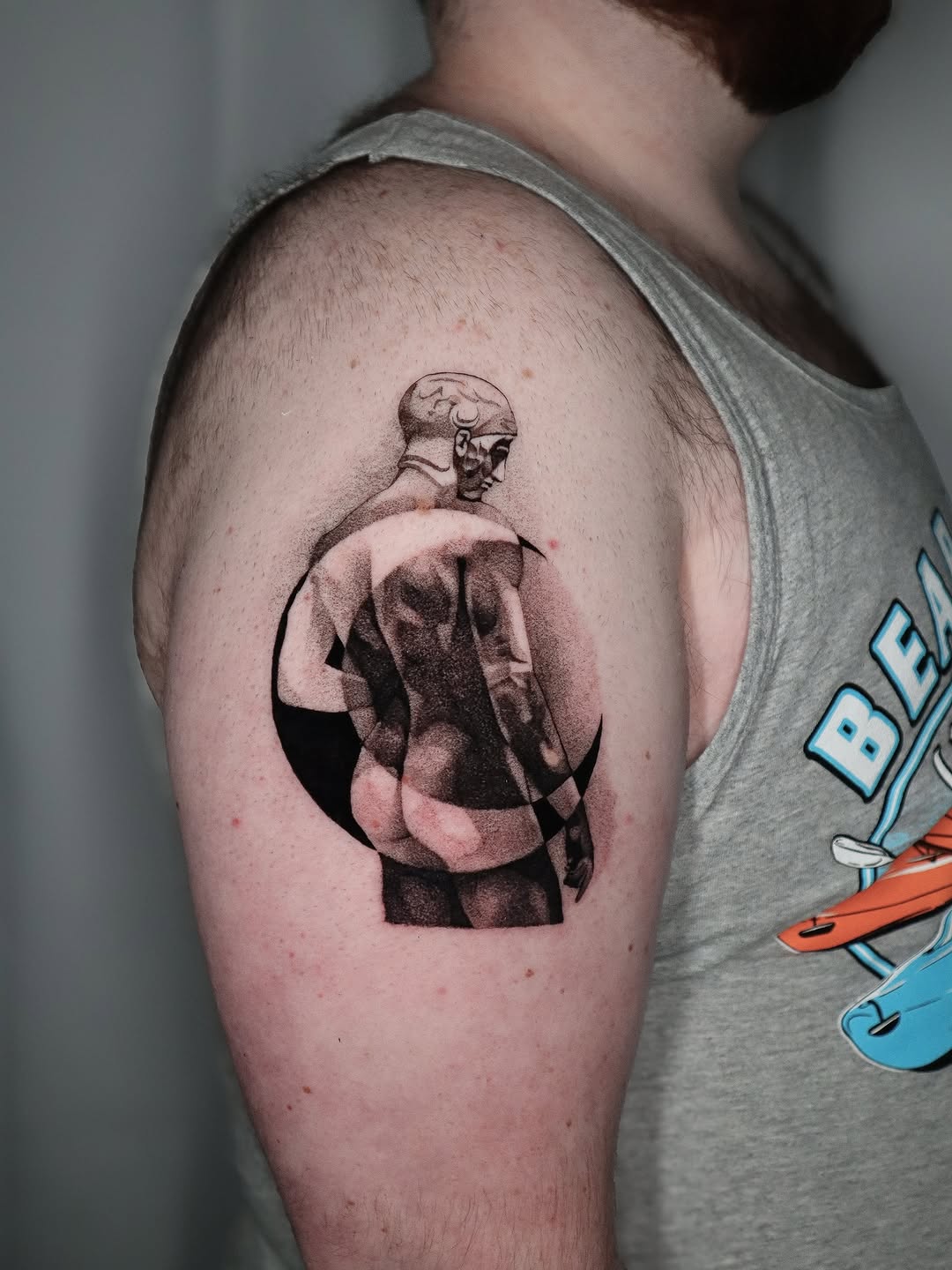 Tattoo by @_connormoon_ โ blackwork, illustrative