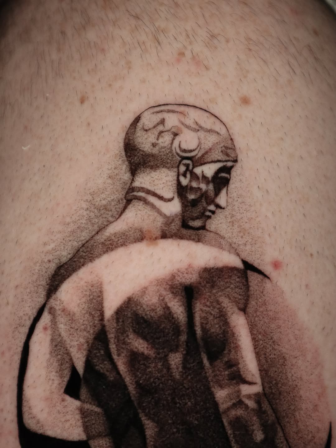 Tattoo by @_connormoon_ โ realism, black_and_grey