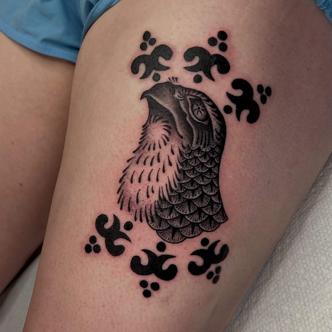 Tattoo by @tatmccoy — blackwork, illustrative