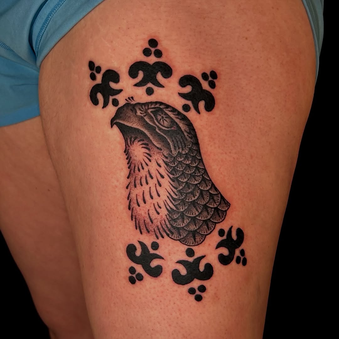 Tattoo by @tatmccoy — blackwork, illustrative