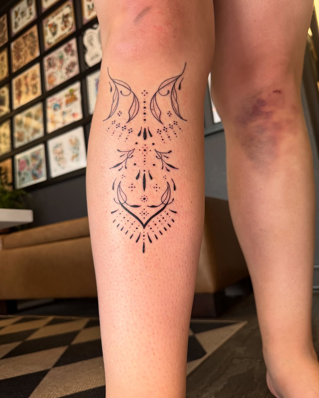 Tattoo by @caitlinjanicek โ ornamental, dotwork