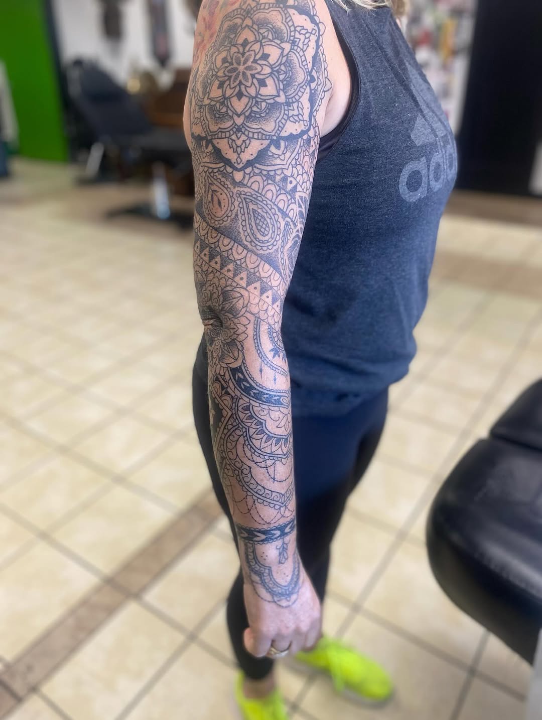 Tattoo by @fellatattoo — geometric, ornamental