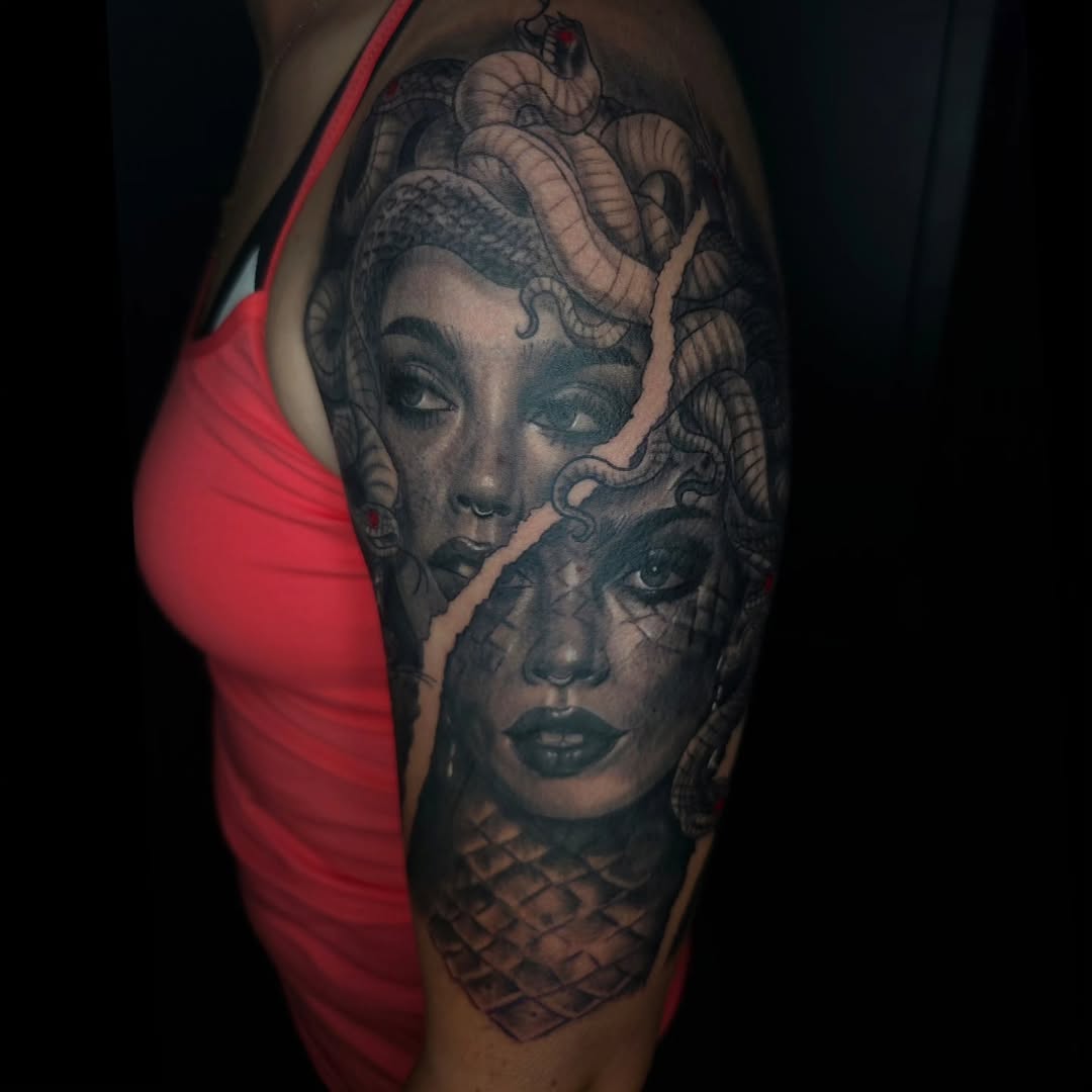 Tattoo by @tattoosbyian_d — realism, black_and_grey
