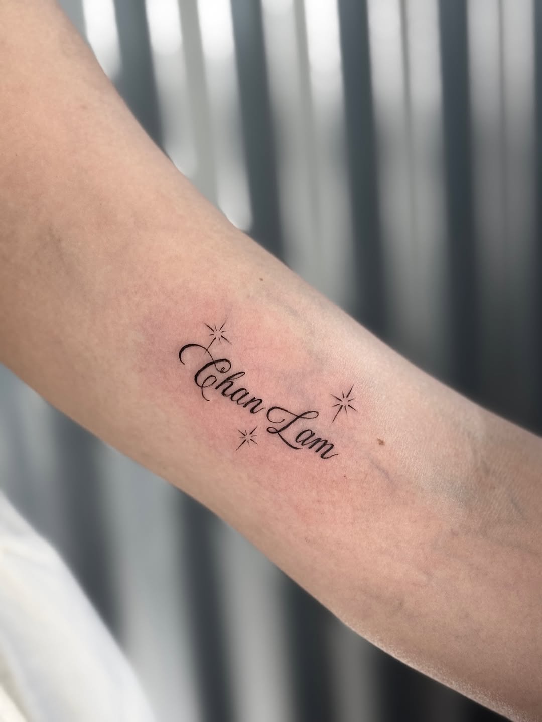 Tattoo by @zinktattoostef — lettering_script, fine_line