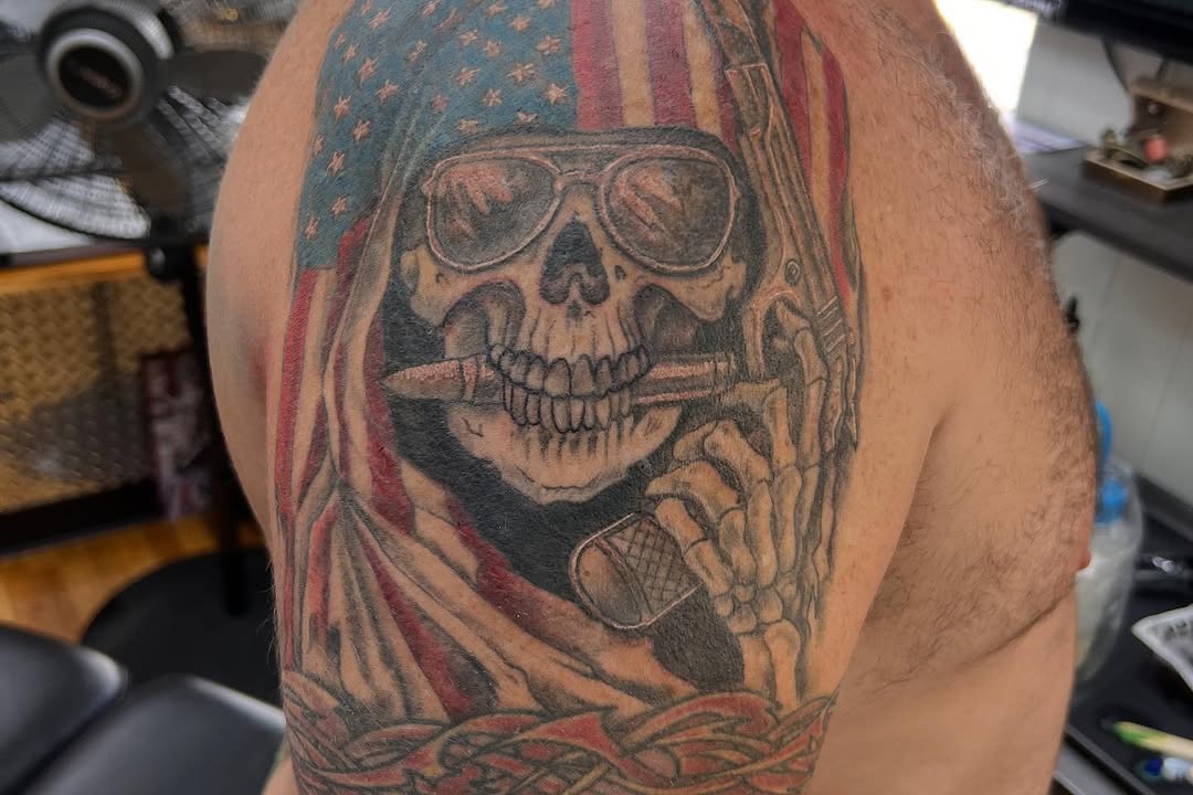 Tattoo by @samson.akers — realism, black_and_grey