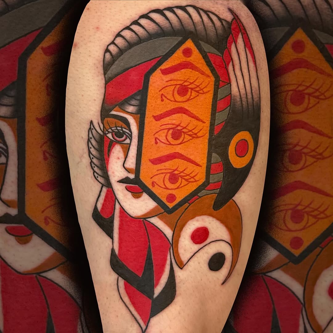 Tattoo by @b_hanika_ — neo_traditional, blackwork